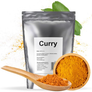 CURRY INDYJSKIE bez soli aromatyczne naturalne 0,1kg