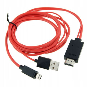 Adapter Kabel MHL Micro USB HDMI do Samsung 11pin