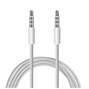 Kabel Audio mini-JACK 4-pin 3,5mm Stereo AUX 1m