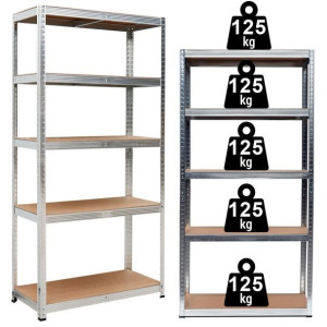 Regał Magazynowy 2w1 Stalowy 150x75x30cm 625kg