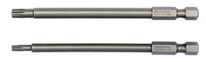 Końcówki wkrętakowe 1/4, 2 szt - torx security: t15x100mm  t27x100mm BITY