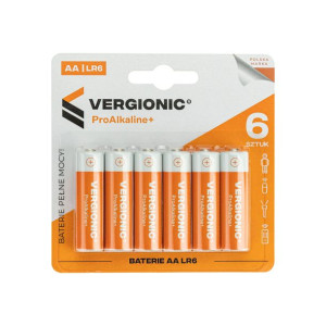 Bateria alkaliczna Vergionic AA paluszki R6 paczka