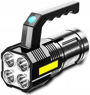 Mocna Latarka Wielofunkcyjna 5 X Led T6 Wojskowa