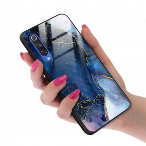 Etui Glass do XIAOMI Mi 9SE Case Pink Nude Wzory