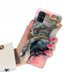 Etui Grube 2mm do SAMSUNG M51 Case Marmurki Wzory