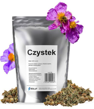 CZYSTEK SUSZONY naturalny do herbaty wysoka jakość 0,2kg