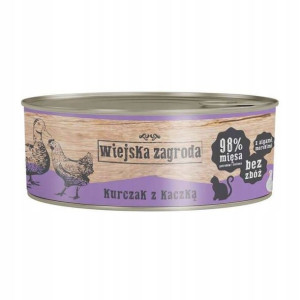 Karma mokra kot WIEJSKA ZAGRODA kurczak kaczka 85g