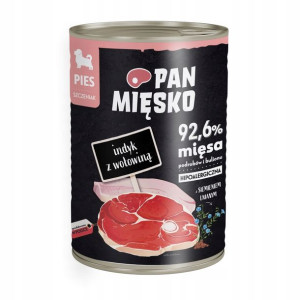 Karma mokra szczeniąt PAN MIĘSKO Indyk wołowina
