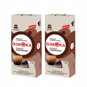 Kapsułki do Nespresso GIMOKA Cremoso 2x 10 sztuk