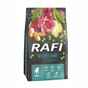 Karma sucha psa RAFI Junior z jagnięciną 3 kg