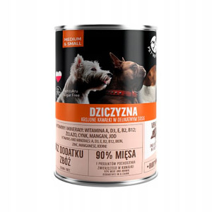 Karma mokra psa PET REPUBLIC z dziczyzną 400 g