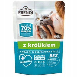 Karma mokra kota FRENDI w sosie z królikiem 100 g