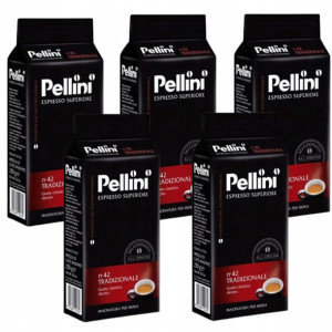 Kawa mielona PELLINI n42 Tradizionale 5x 250g