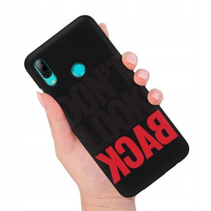 Etui MAT Czarne do HUAWEI P SMART 2019 Modne Wzory