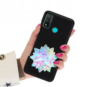 Etui Mat Czarne do HUAWEI P SMART 2020 Art Wzory