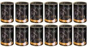 Karma mokra psa PIPER z przepiórką 12x 800g