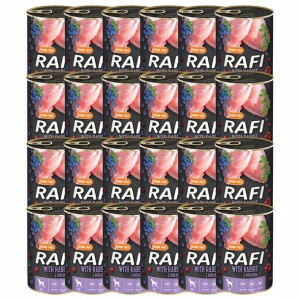 Dolina Noteci Karma mokra psa RAFI królik 24x 800g