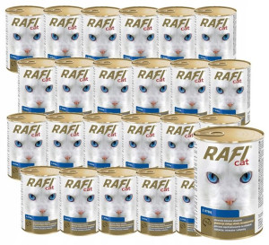 Karma mokra dla kota RAFI z rybą 24x 415 g