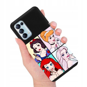 Etui MAT Czarne do OPPO RENO 5 PRO 5G Modne Wzory
