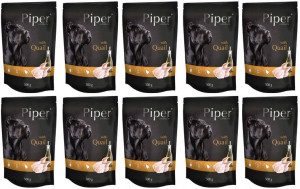 Karma mokra psa PIPER z przepiórką 10x 500g