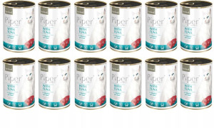 Karma mokra kota PIPER Sterilised tuńczyk 12x 400g