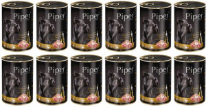 Karma mokra psa PIPER z sercami kurcząt 12x 400g