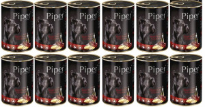 Karma mokra psa PIPER z wątróbką wołową 12x 800g