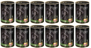 Karma mokra psa PIPER z dziczyzną i dynią 12x 800g