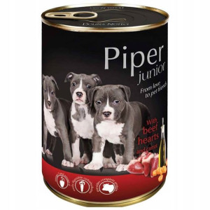 Dolina Noteci Karma PIPER JUNIOR serca wołowe 400g