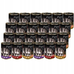 Karma mokra psa PIPER JUNIOR MIX smaków 24x 400g
