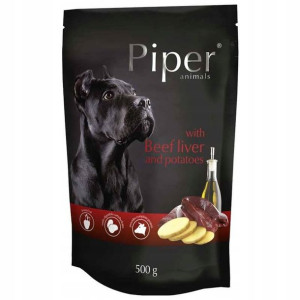 Dolina Noteci Karma psa PIPER wątróbka wołowa 500g