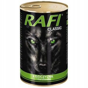 Karma dla psa RAFI CLASSIC DZICZYZNA MARCHEW 1240g