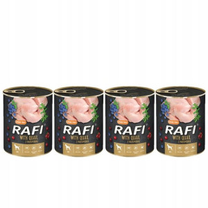 4x Rafi Mokra Karma Psa Adult Z Przepiórką 400g