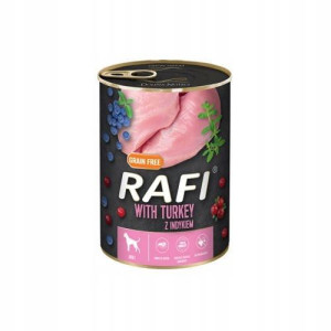 RAFI Indyk z borówką i żurawiną 400 g karma psa
