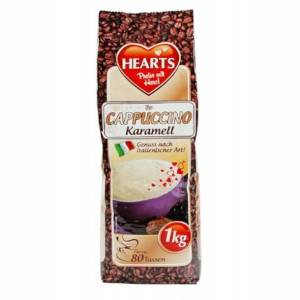 HEARTS CAPPUCINO Kawa rozpuszczalna KARMELL 1KG