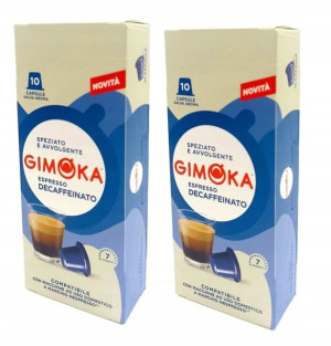 2x Kawa w kapsułkach bezkofeinowa Gimoka 50g