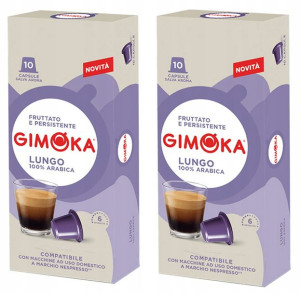 2x Kapsułki do ekspresu GIMOKA Nespresso Lungo 10