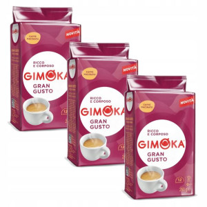 Zestaw 3x Gimoka 250g Gran Gusto kawa mielona