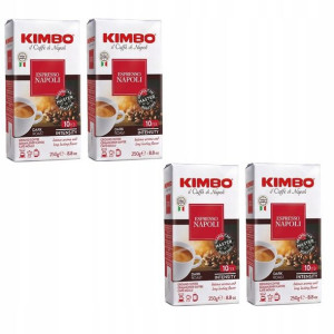 4x Kawa mielona KIMBO Espresso Napoletano 250 g