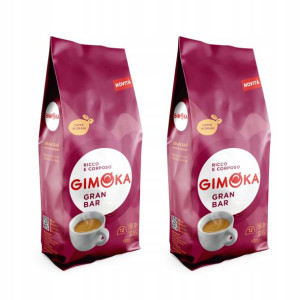 2xKawa ziarnista GIMOKA Gran Bar robusta arabika 1