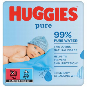 HUGGIES Chusteczki nawilżane Pure Triplo 168 szt