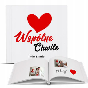 ALBUM na Walentynki Różne WZORY Karty Twoje IMIE