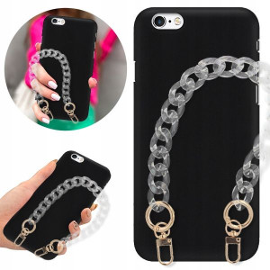 Etui Matowe BLINK Czarny do IPHONE 6 PLUS Łańcuch