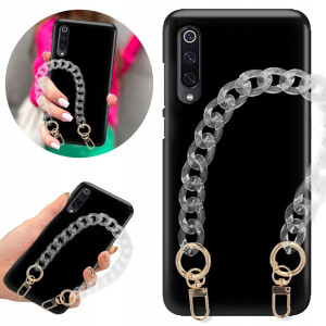 Etui Matowe BLINK Czarny do XIAOMI Mi 9 Łańcuch