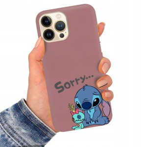 Etui Matowe Ciemny Róż do IPHONE 13 PRO MAX Wzory