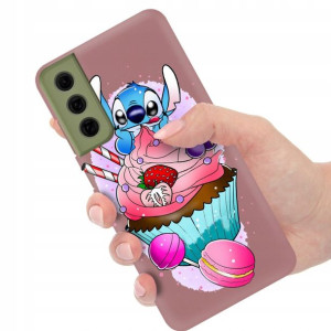 Etui Matowe Ciemny Róż do SAMSUNG S21FE Top Wzory