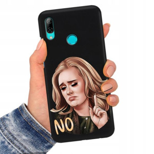 Etui Matowe Czarne do HUAWEI Y7 2019 Serial Wzory