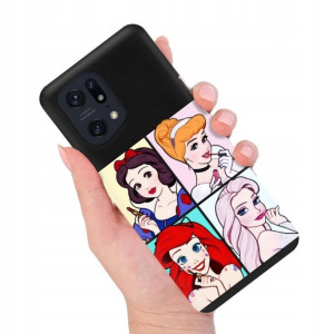 Etui MATOWE Czarne do OPPO FIND X5 PRO Modne Wzory