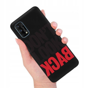 Etui MATOWE Czarne do REALME 7 PRO Modne Top Wzory