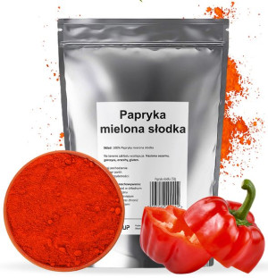 PAPRYKA SŁODKA mielona czerwona aromatyczna naturalna 250g